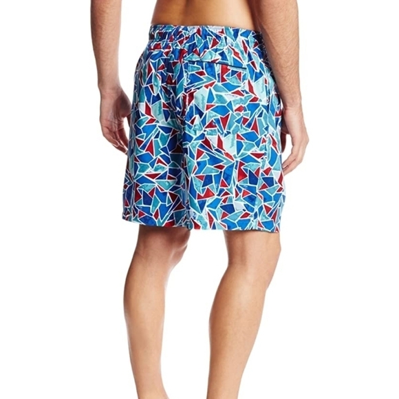 Nautica Men’s Colorful Abstract Swim Trunks - Picture 2 of 7
